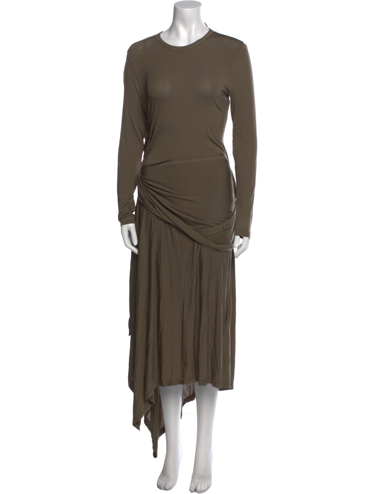 Helmut Lang Crew Neck Long Dress