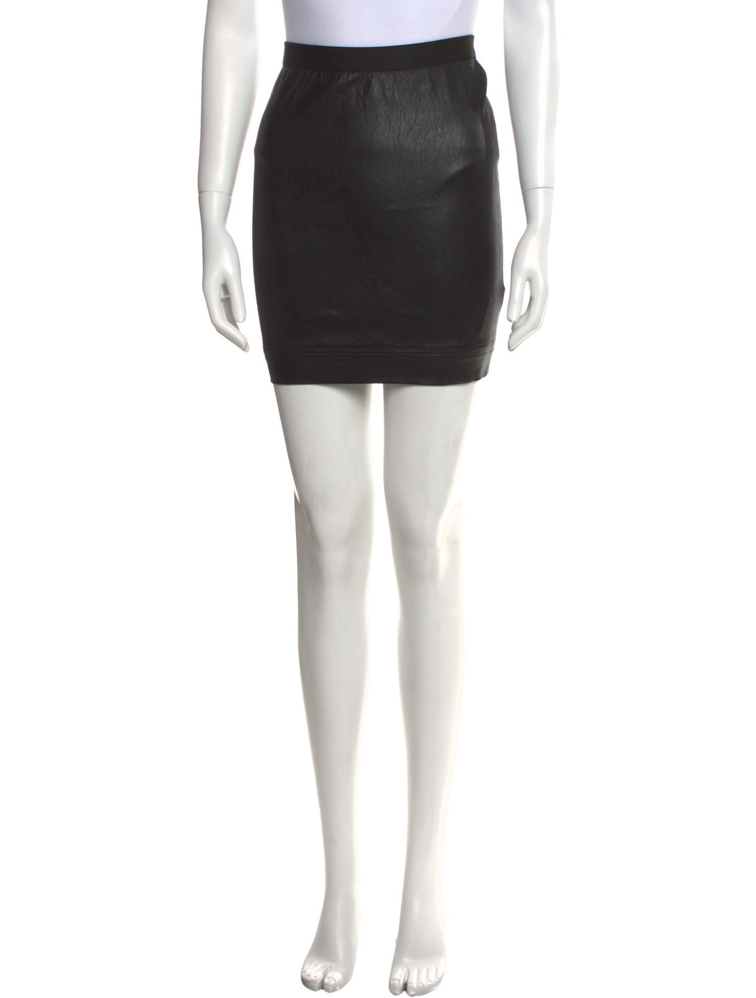 Helmut Lang Leather Mini Skirt
