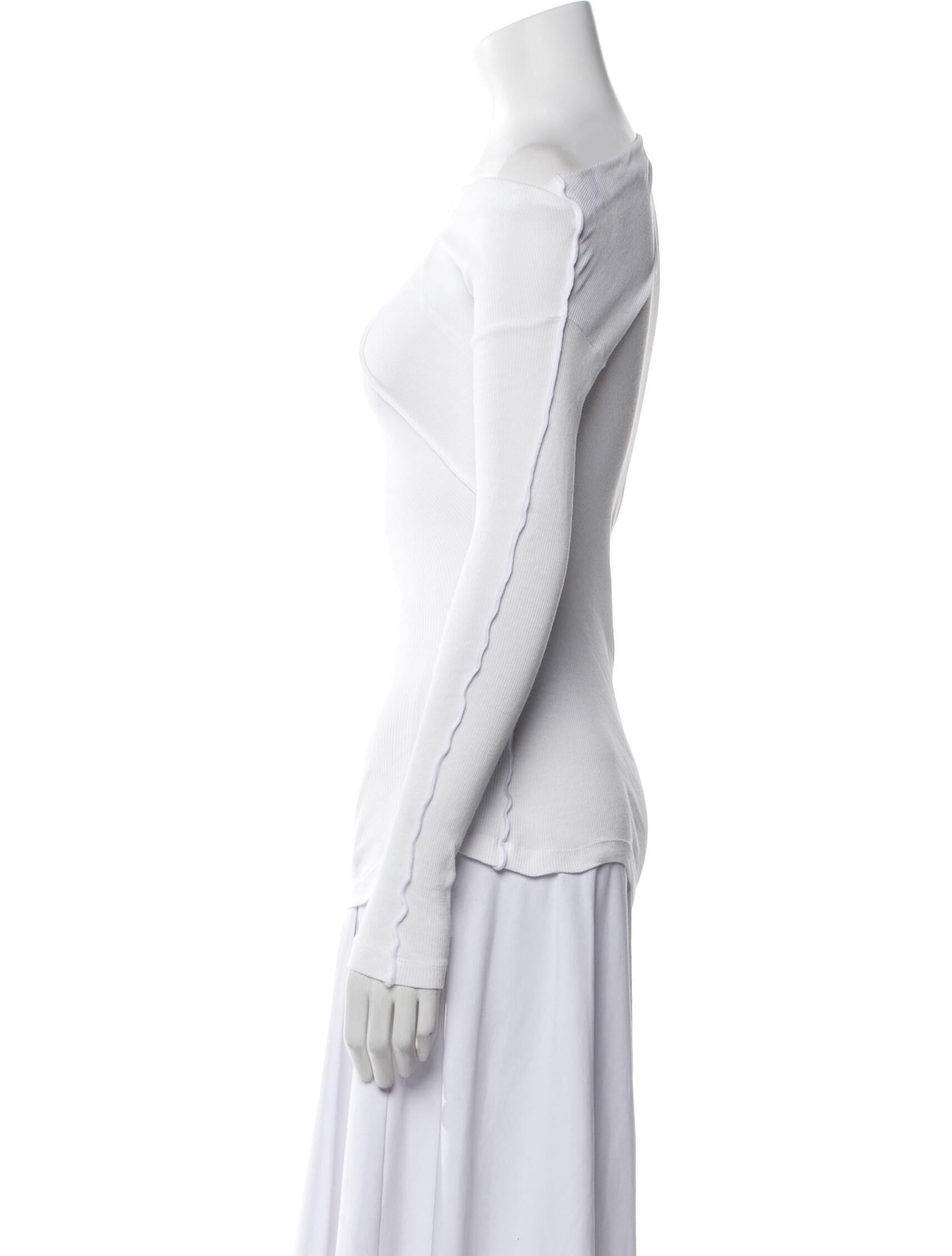 Helmut Lang Cowl Neck Long Sleeve Top