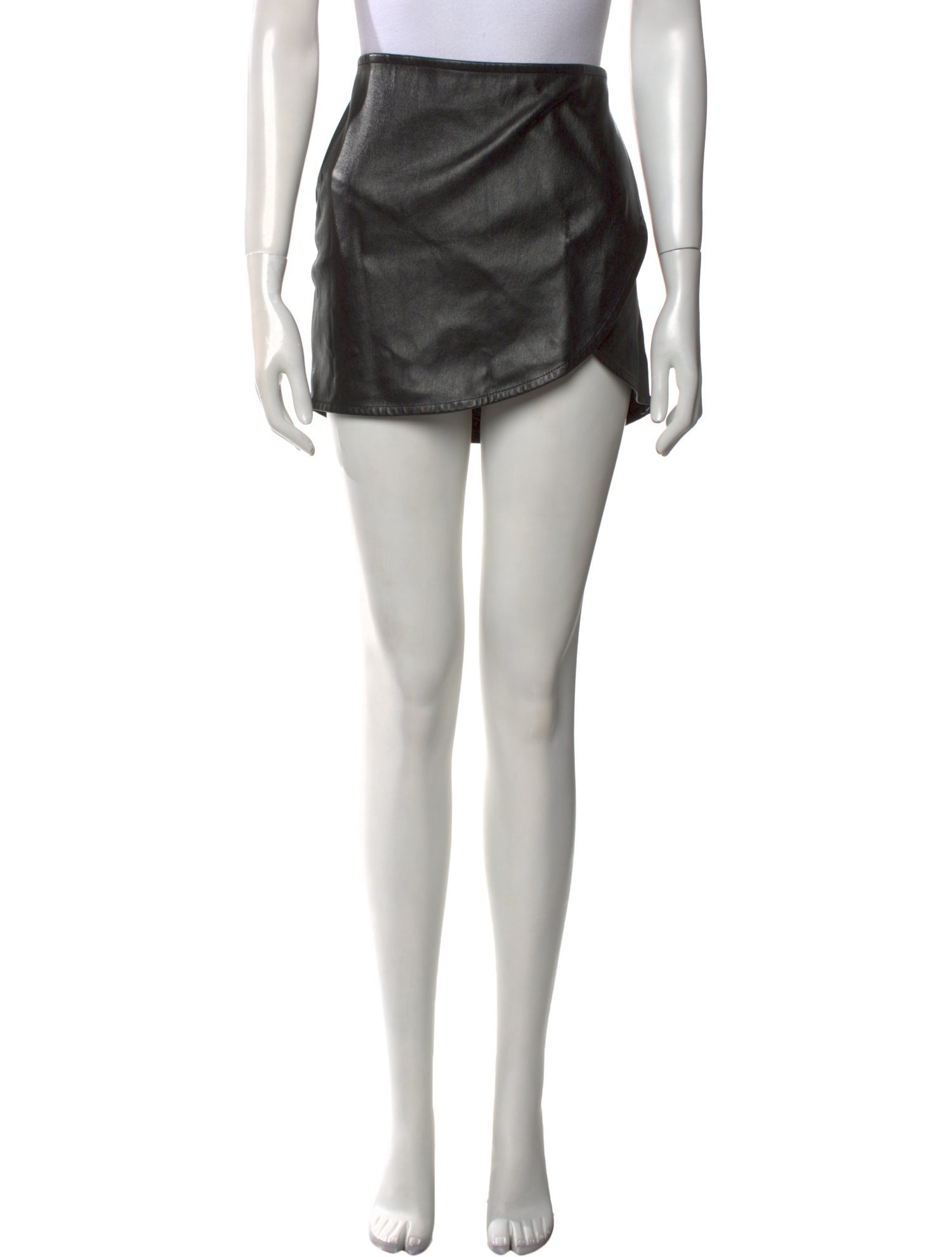Helmut Lang Leather Mini Skirt
