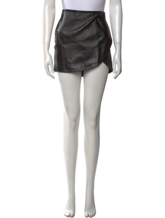Helmut Lang Leather Mini Skirt