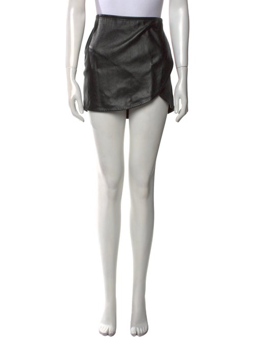 Helmut Lang Leather Mini Skirt