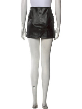 Helmut Lang Leather Mini Skirt