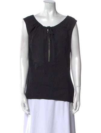 Helmut Lang Scoop Neck Sleeveless Top