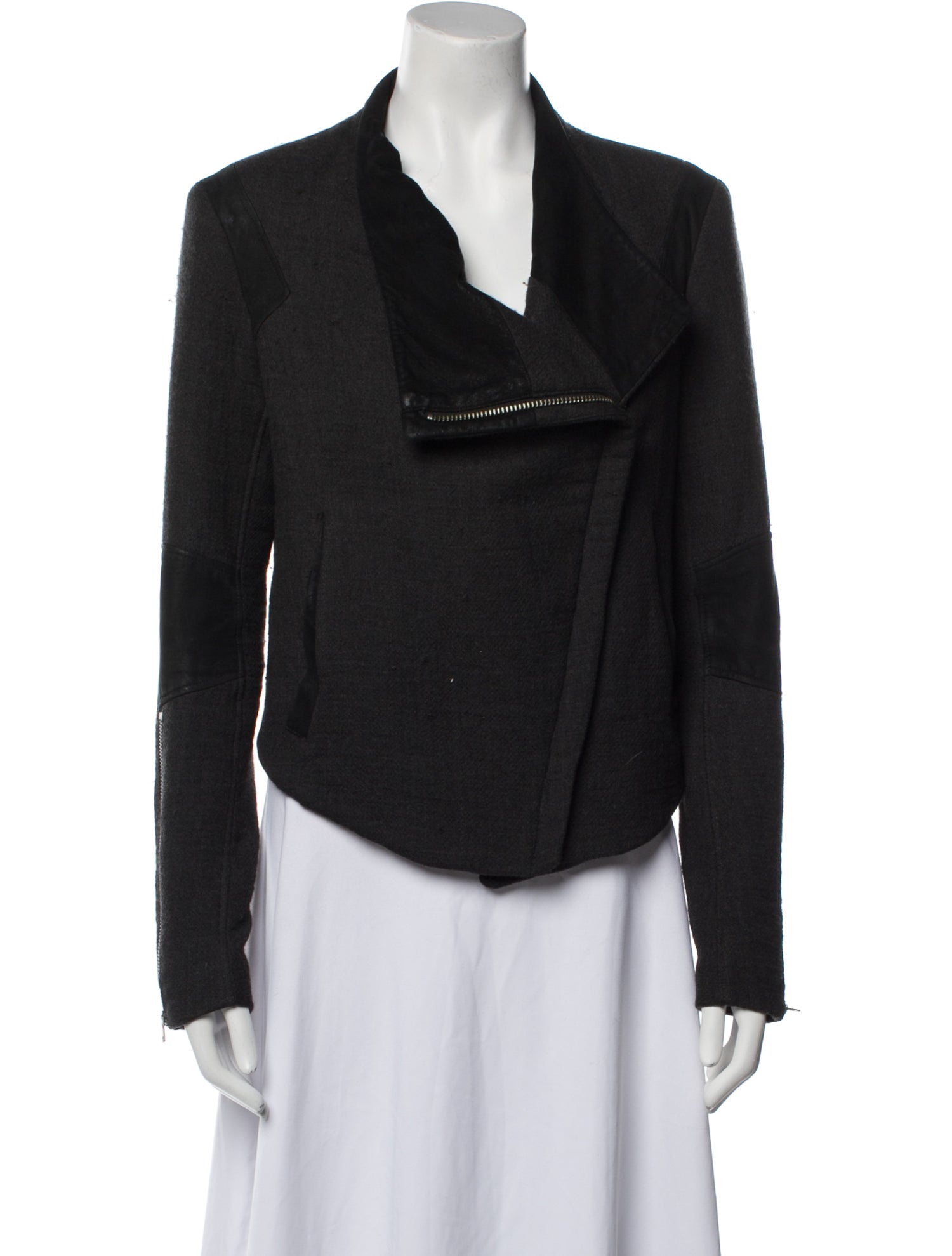 Helmut Lang Wool Biker Jacket