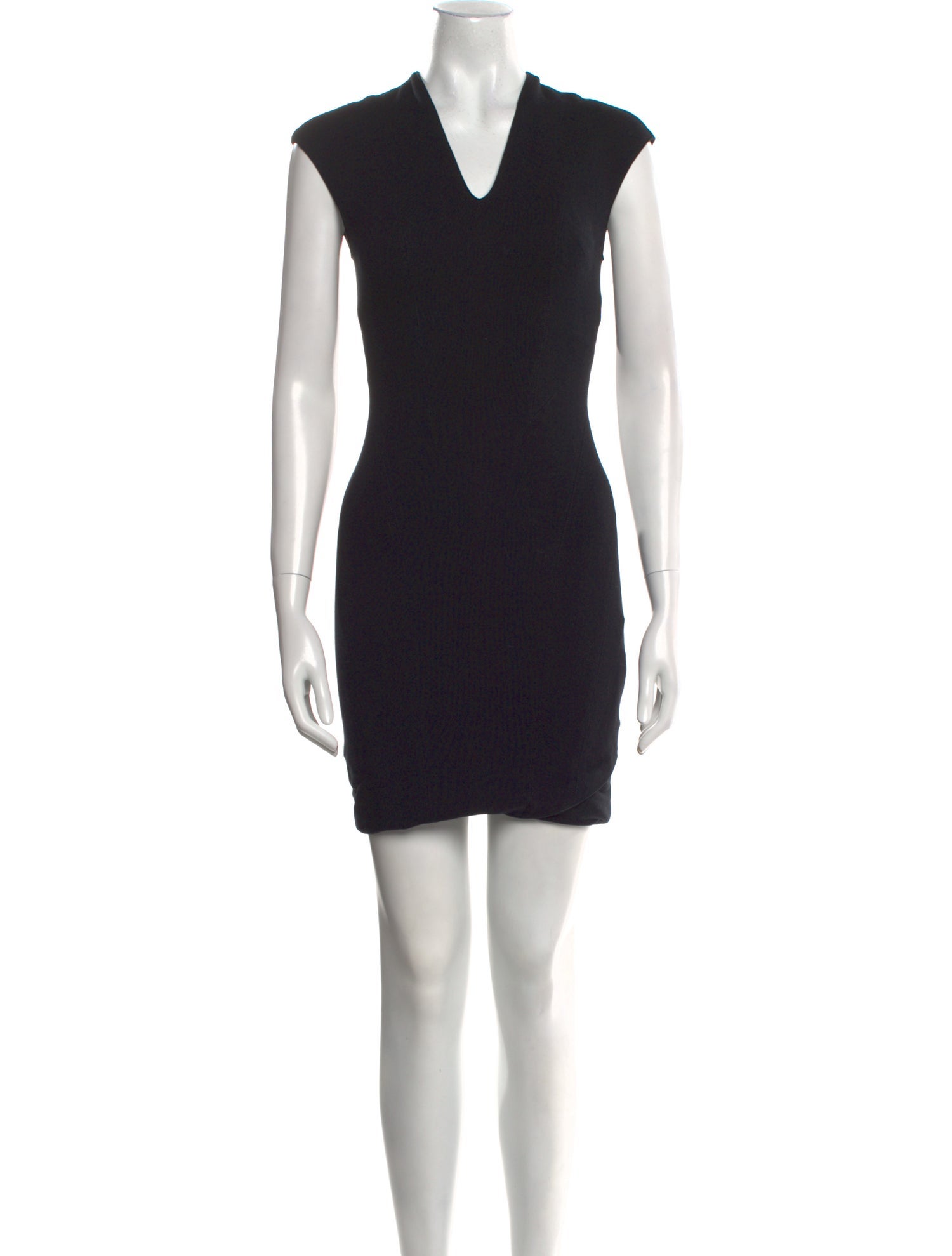 Helmut Lang V-Neck Knee-Length Dress