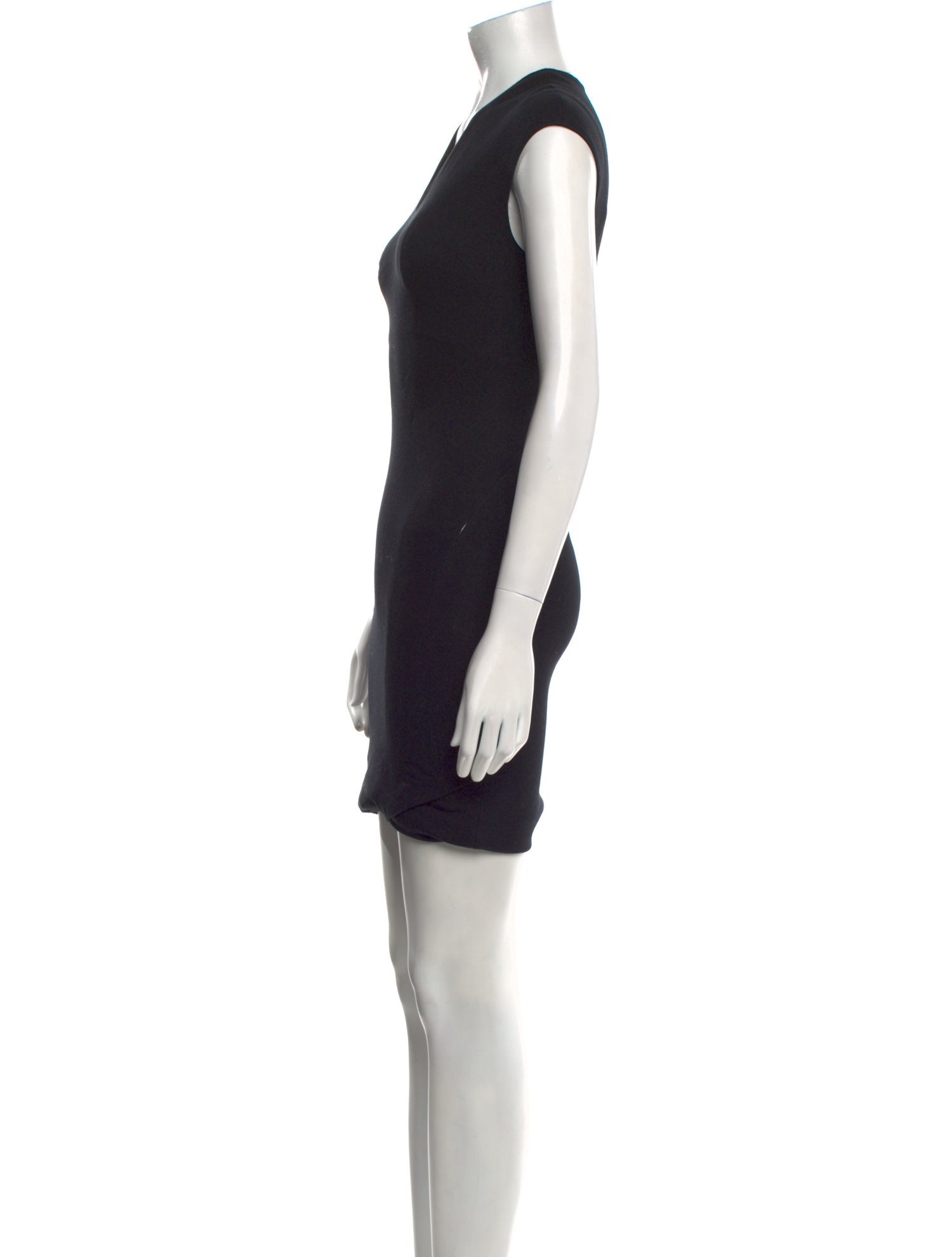 Helmut Lang V-Neck Knee-Length Dress
