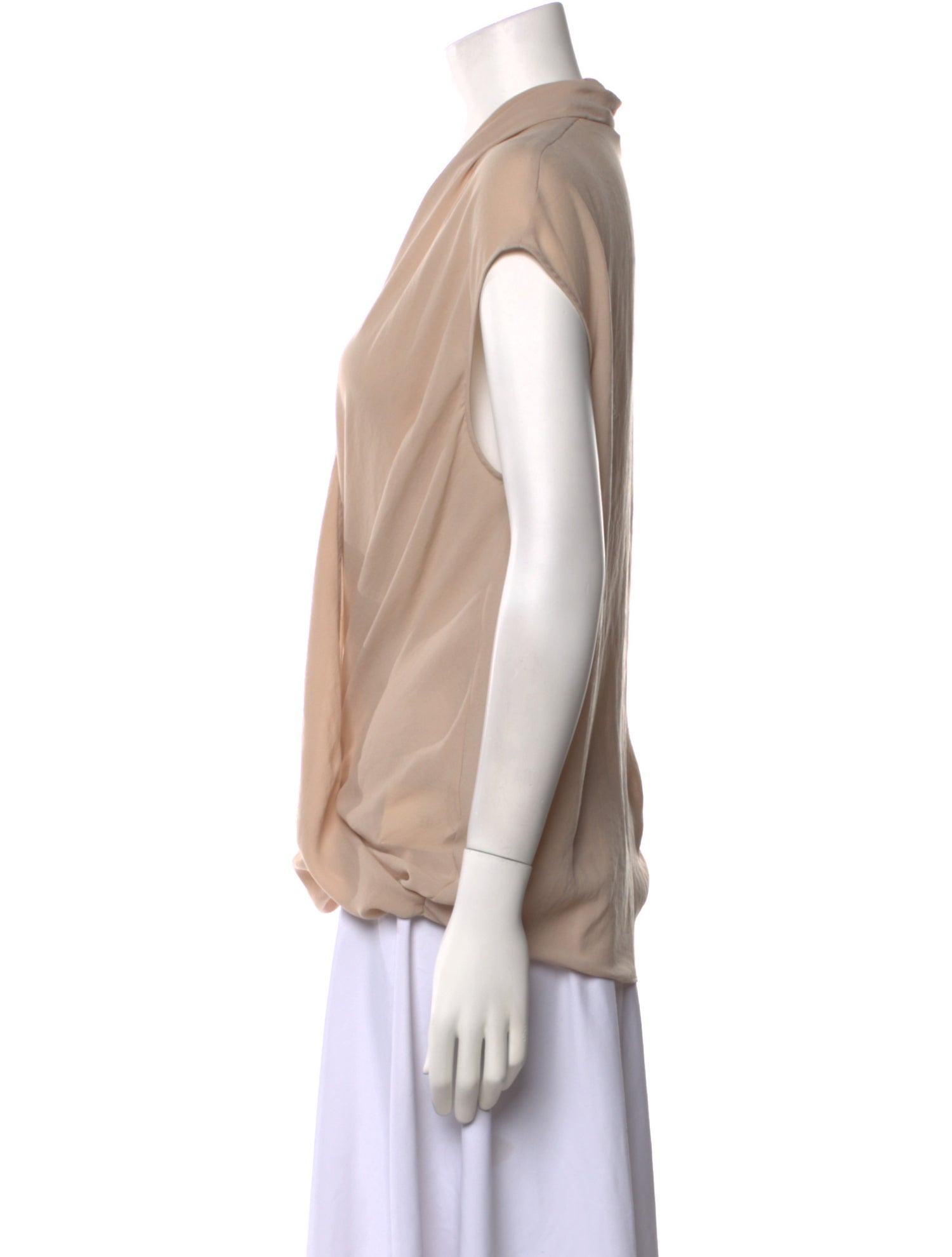 Helmut Lang V-Neck Short Sleeve Blouse