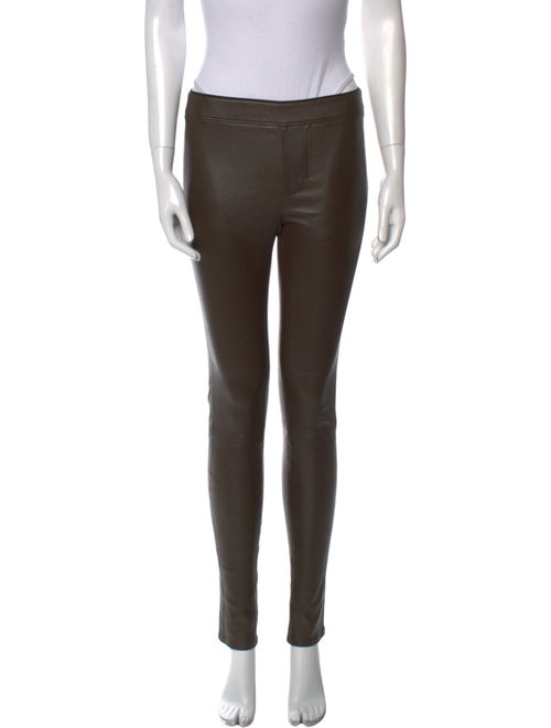 Helmut Lang Lamb Leather Skinny Leg Pants