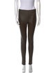 Helmut Lang Lamb Leather Skinny Leg Pants