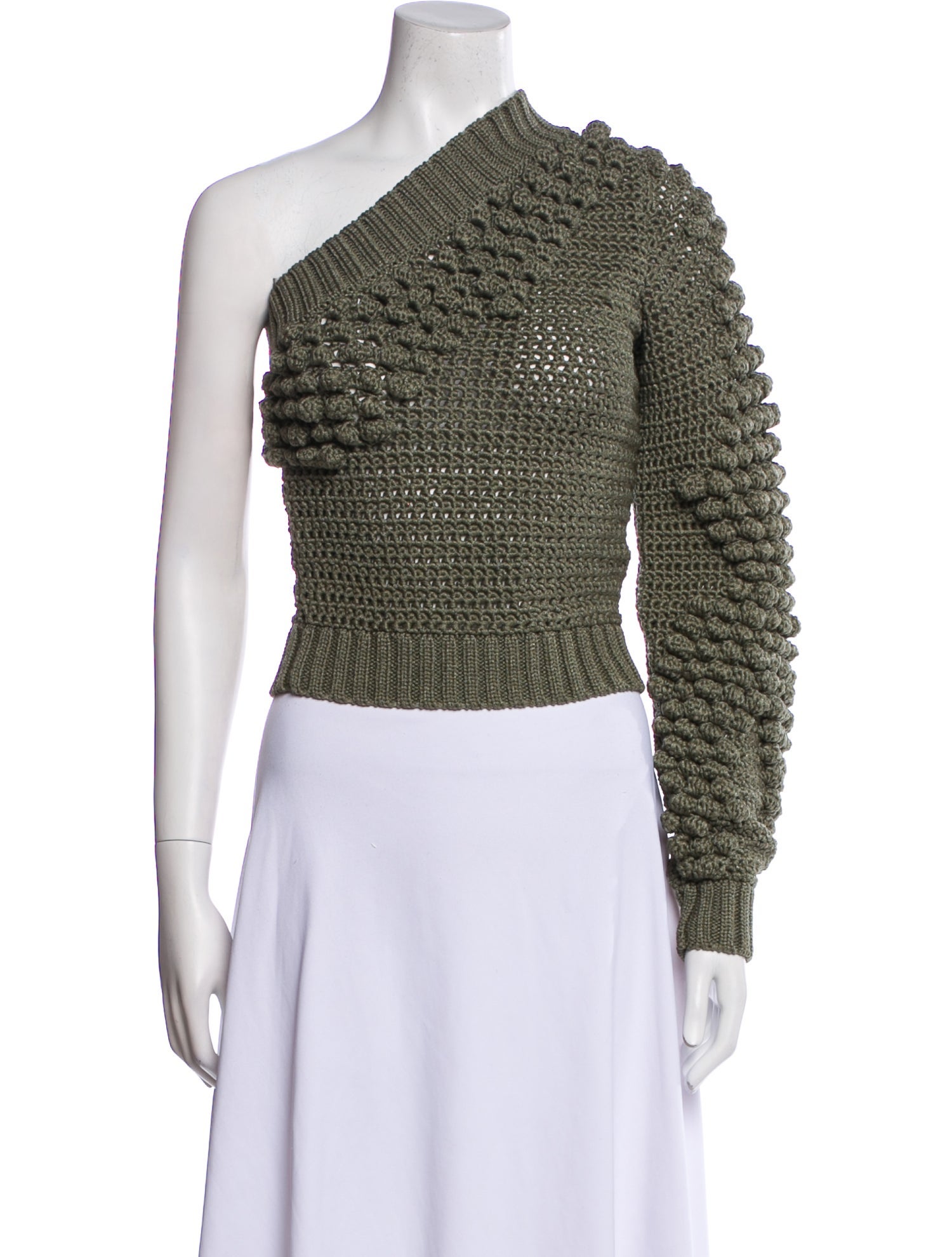 Helmut Lang One-Shoulder Sweater