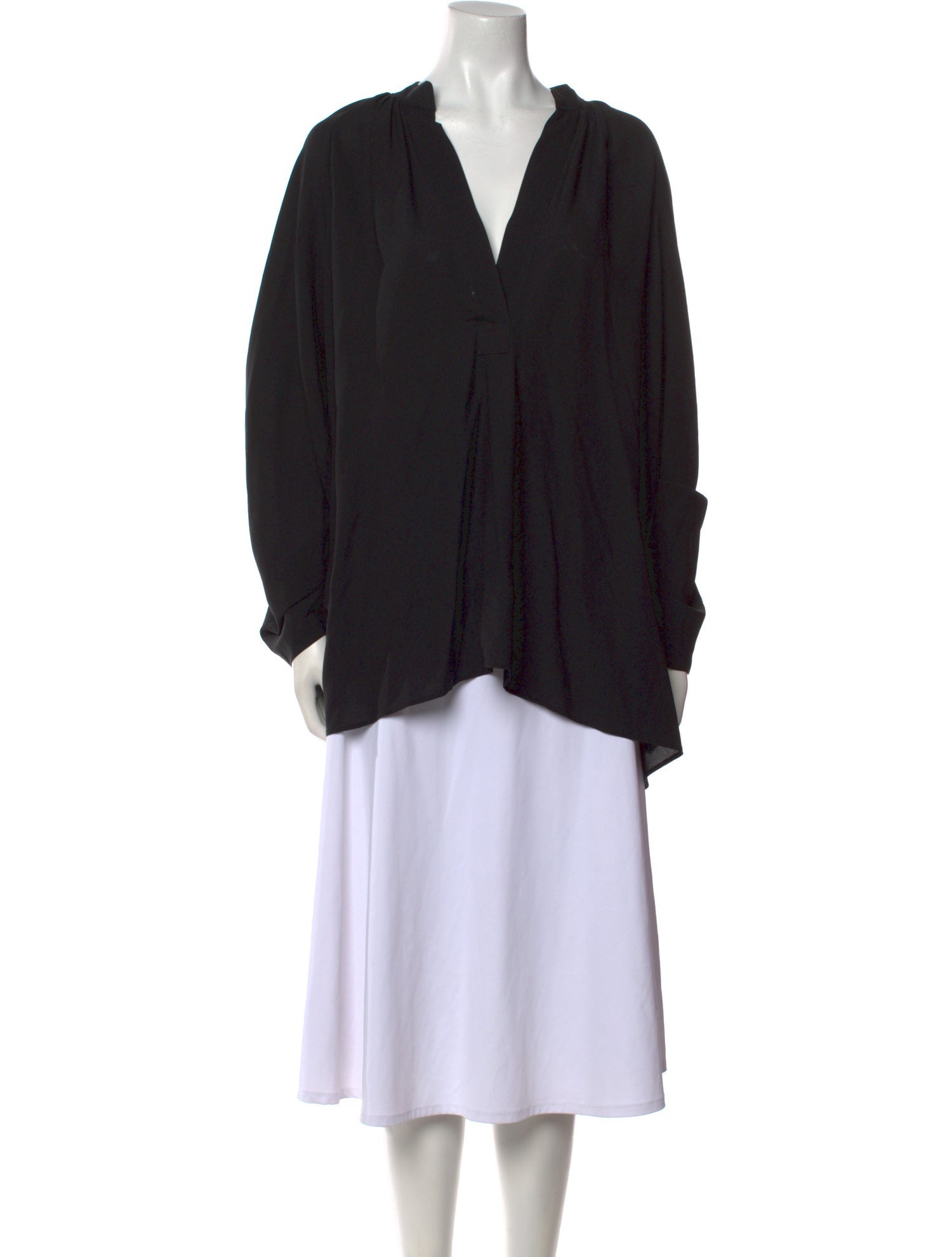 Helmut Lang V-Neck Long Sleeve Tunic