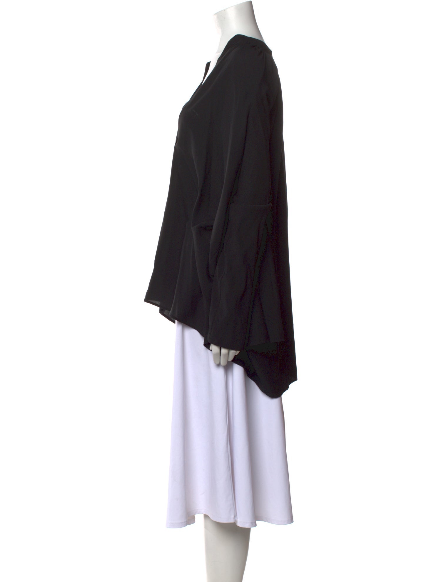 Helmut Lang V-Neck Long Sleeve Tunic