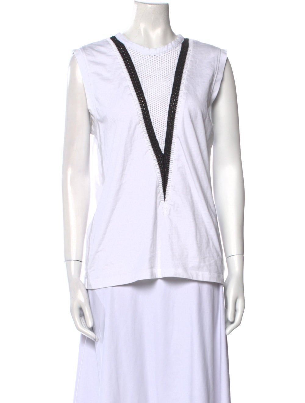 Helmut Lang Tank Top Neutrals Crew Neck - image 1