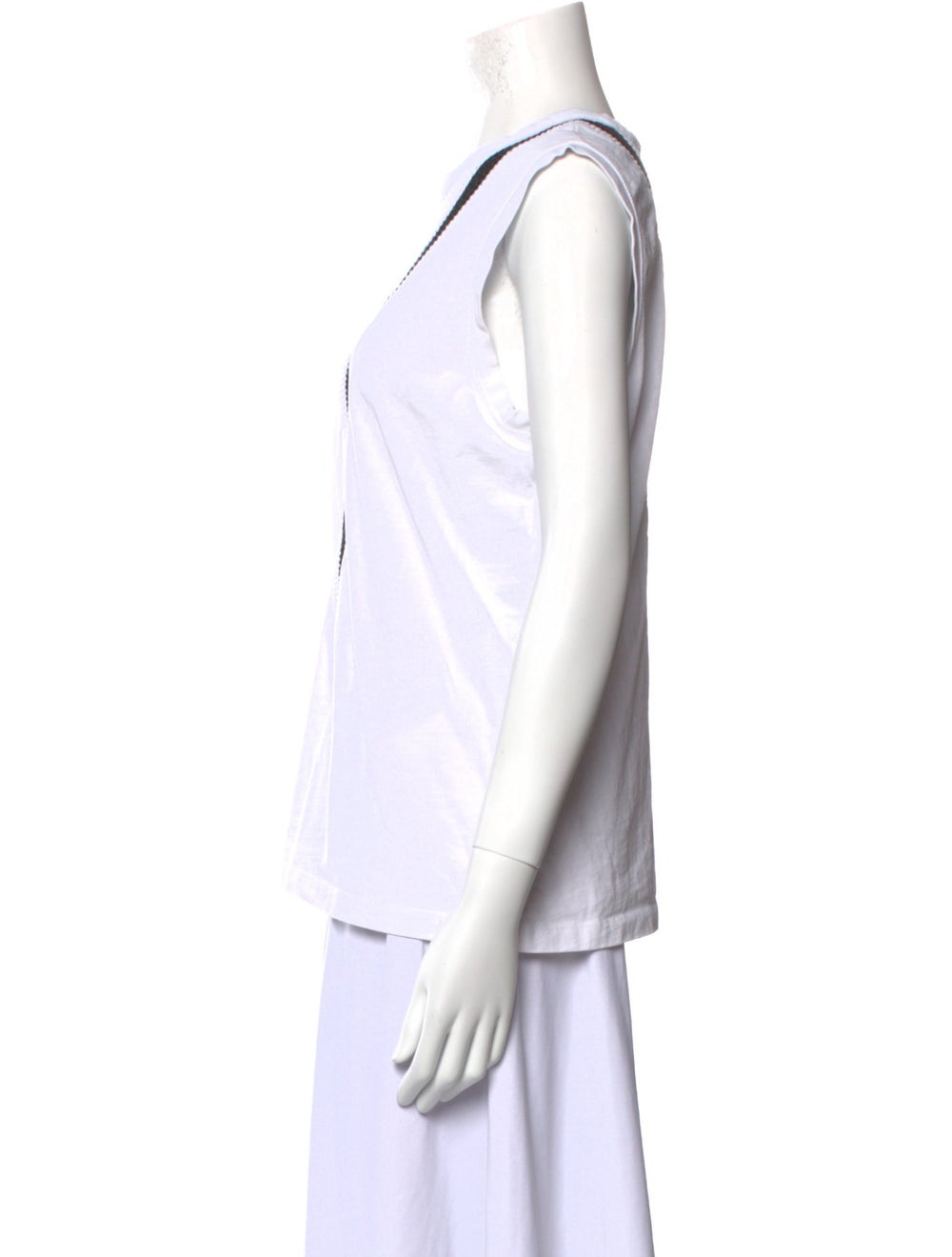 Helmut Lang Tank Top Neutrals Crew Neck - image 2