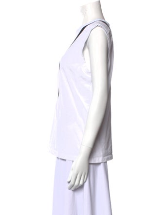 Helmut Lang Crew Neck Sleeveless Top