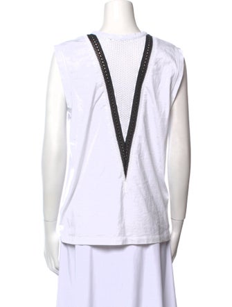 Helmut Lang Crew Neck Sleeveless Top