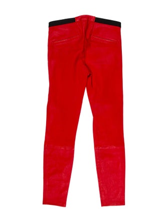 Helmut Lang Leather Skinny Leg Pants