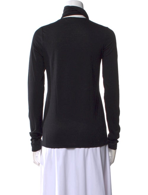 Helmut Lang Wool Mock Neck Sweatshirt