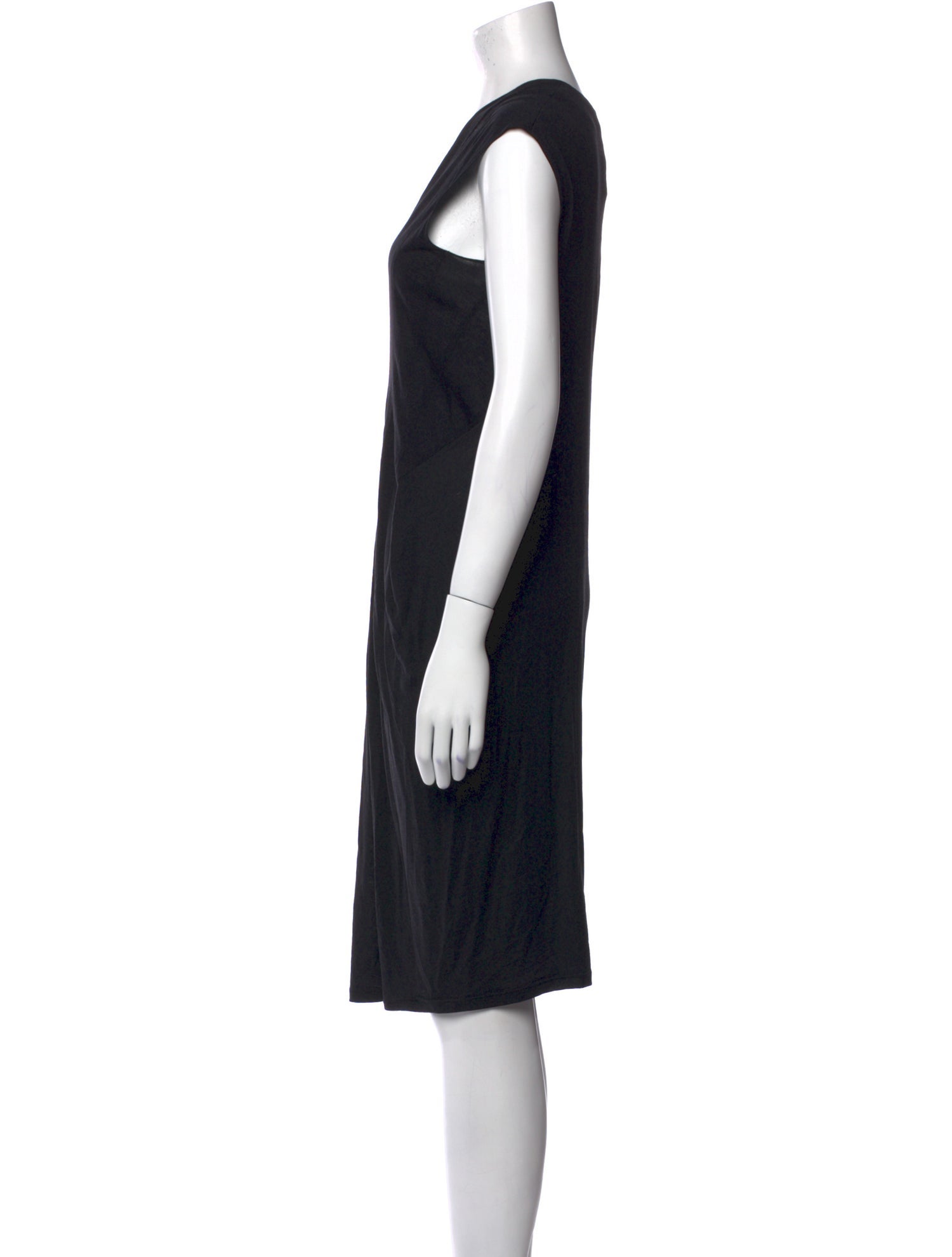 Helmut Lang Virgin Wool Knee-Length Dress