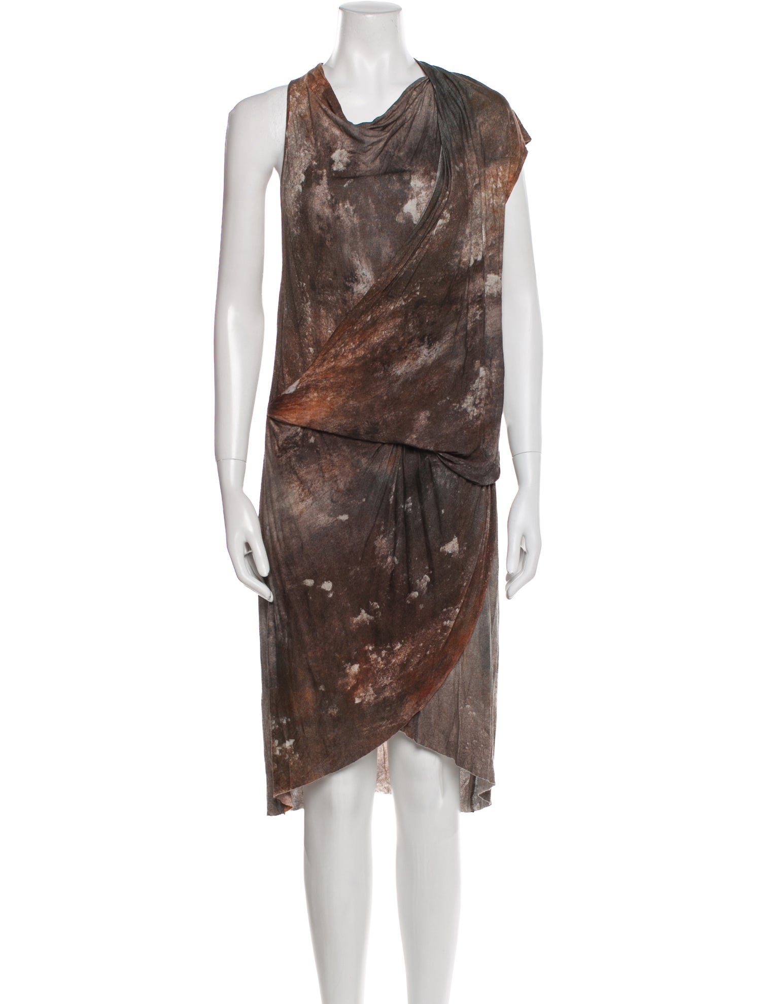 Helmut Lang Printed Knee-Length Dress