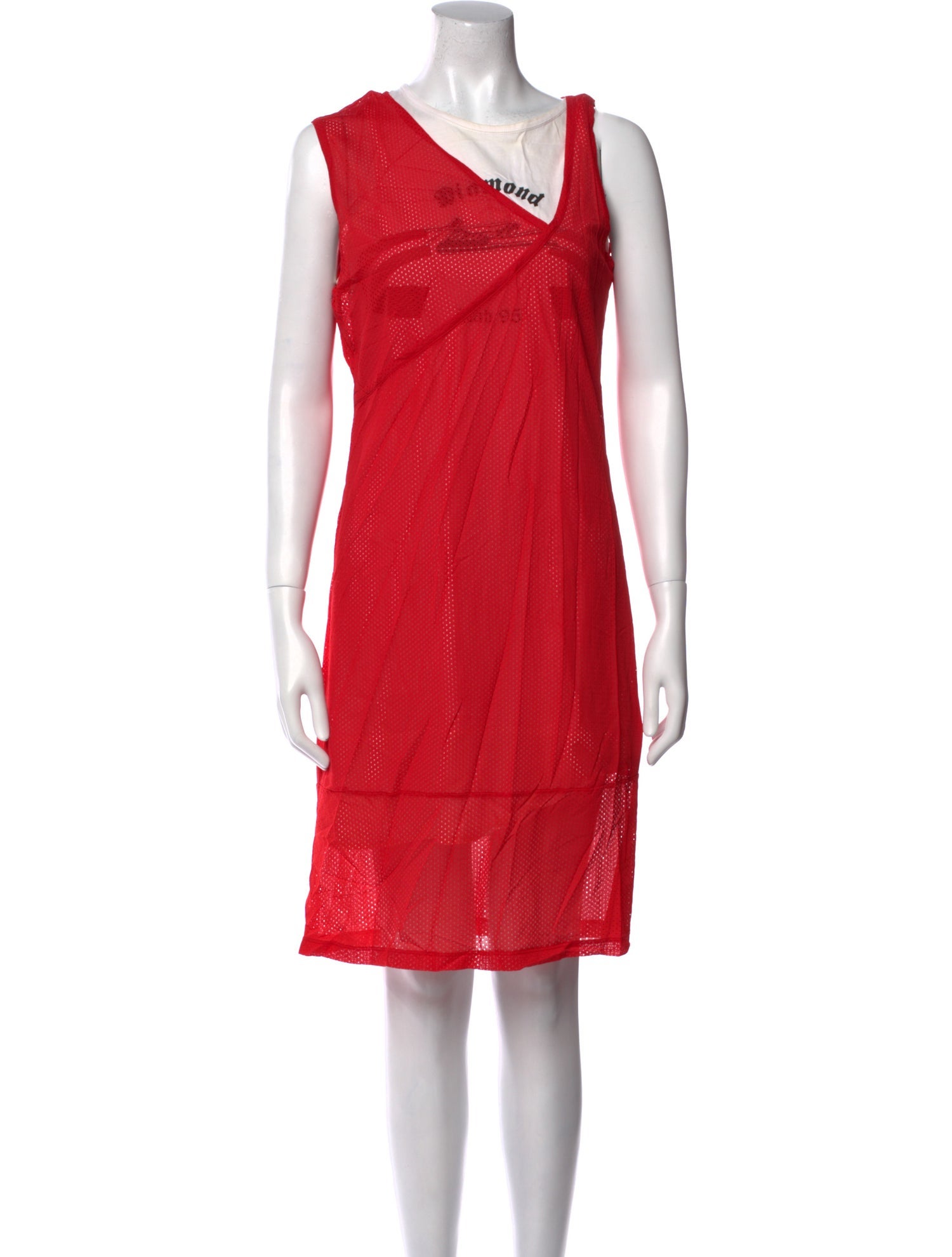 Helmut Lang Crew Neck Mini Dress