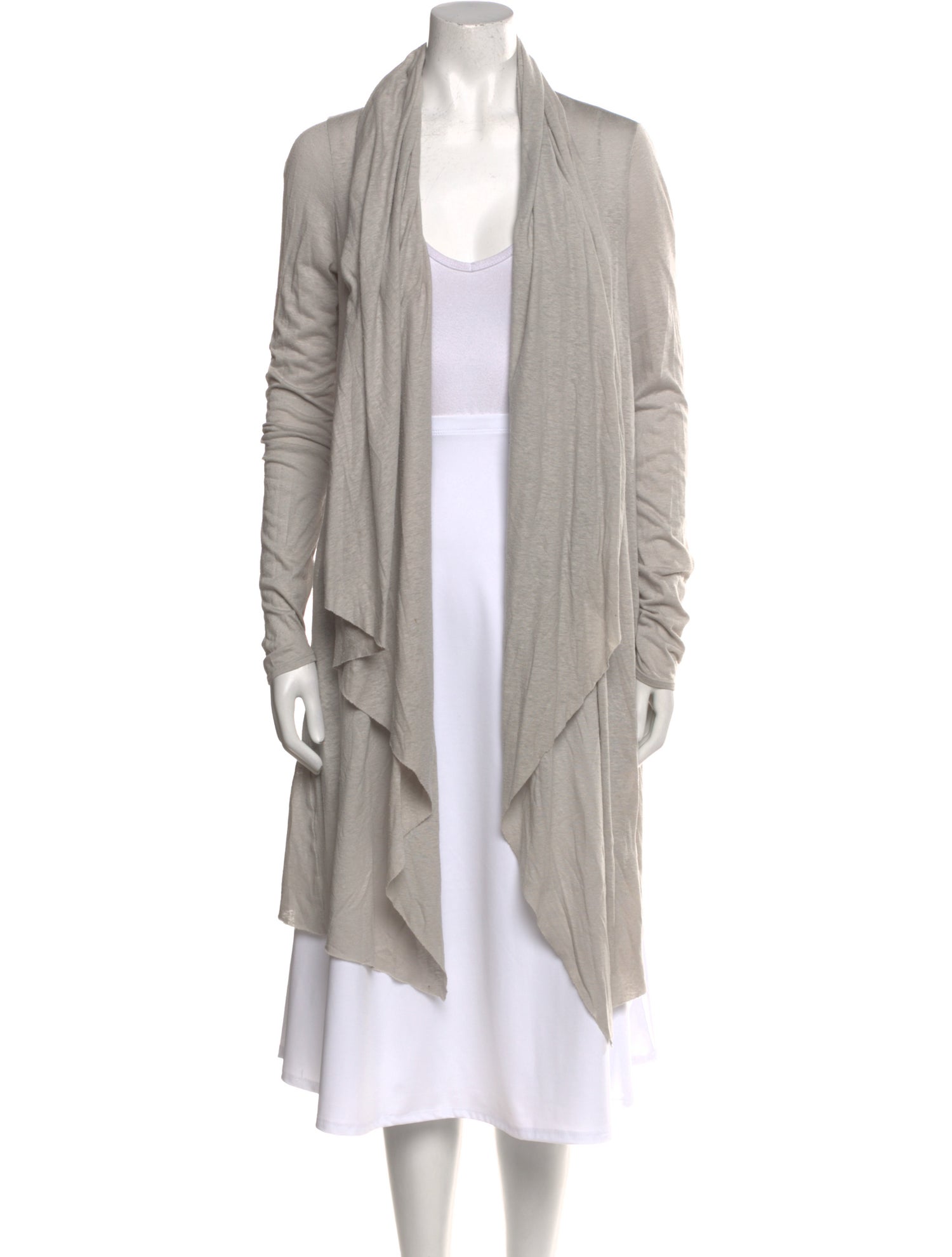 Helmut Lang Silk Open Front Tunic