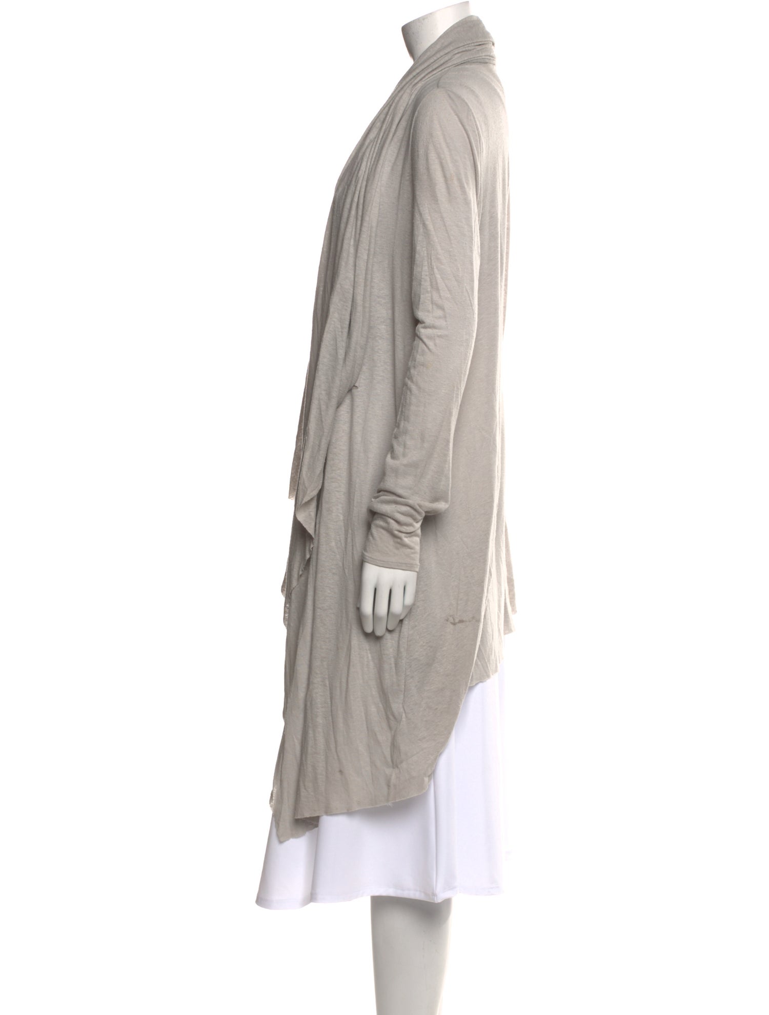 Helmut Lang Silk Open Front Tunic