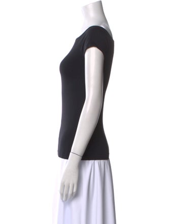 Helmut Lang Scoop Neck Short Sleeve T-Shirt