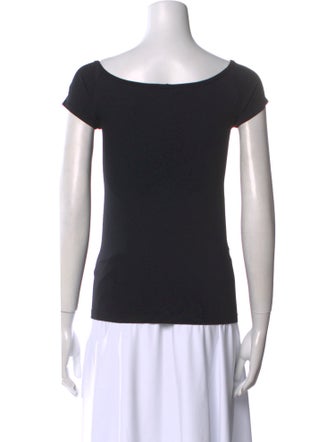 Helmut Lang Scoop Neck Short Sleeve T-Shirt