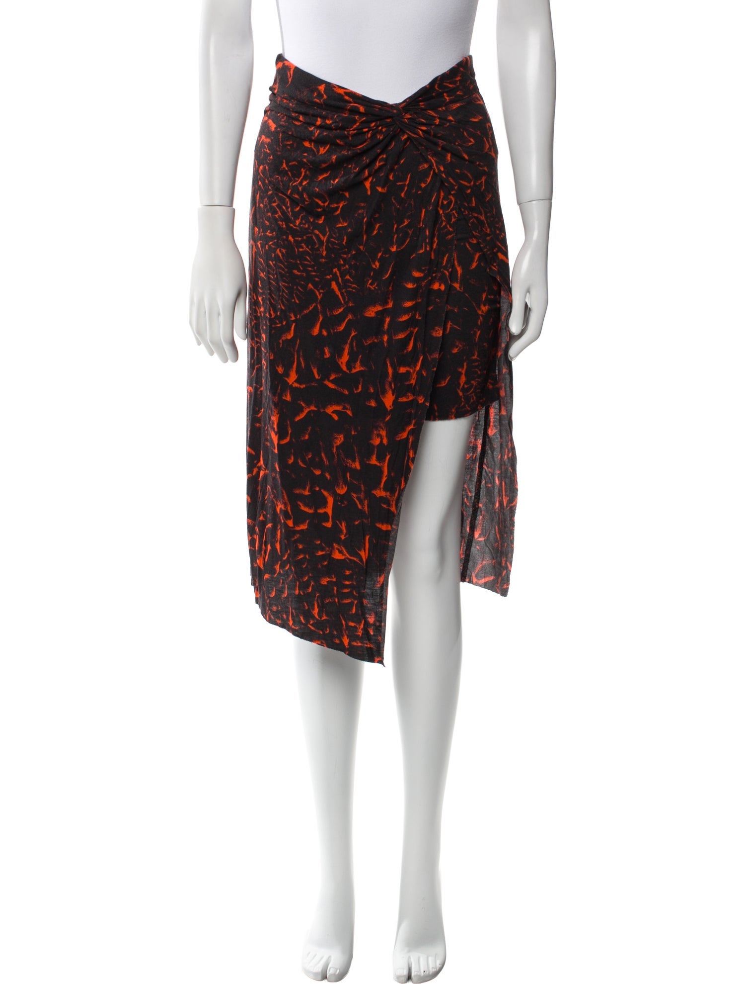 Helmut Lang Printed Knee-Length Skirt