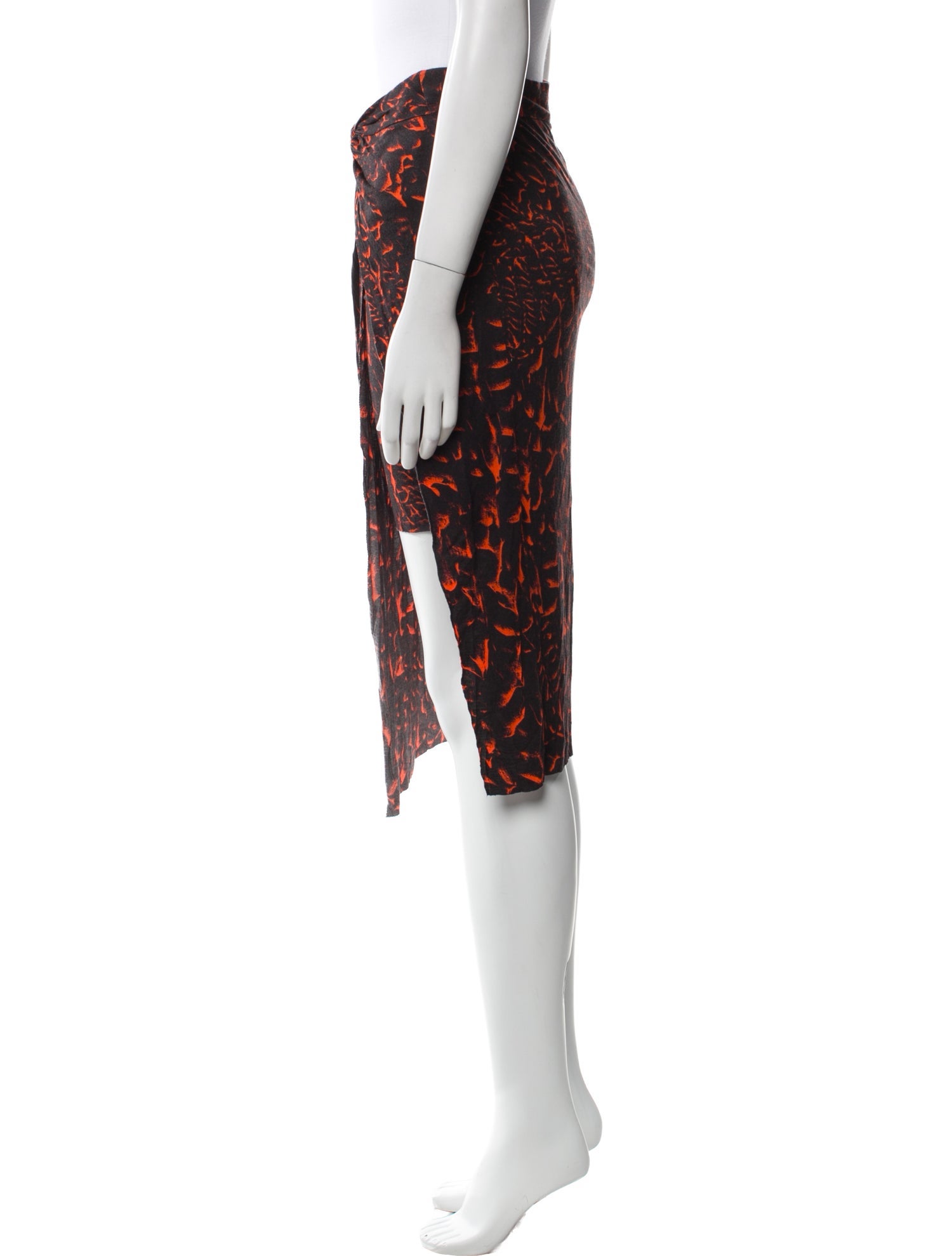 Helmut Lang Printed Knee-Length Skirt