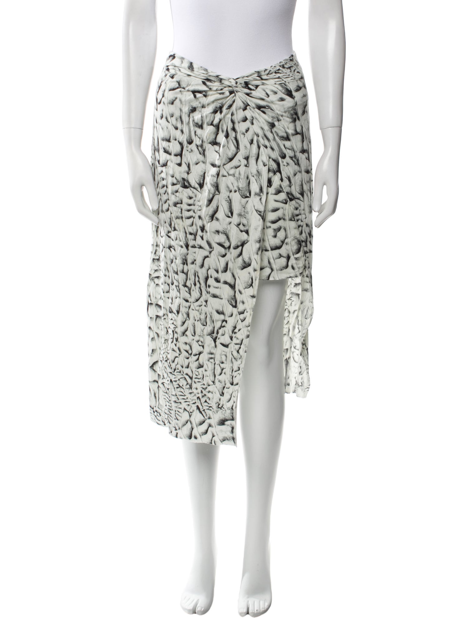 Helmut Lang Printed Knee-Length Skirt