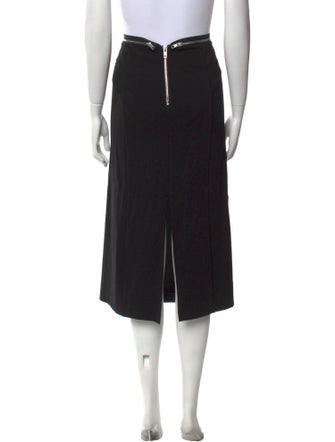 Helmut Lang Ruffle Embellishment Midi Length Skirt