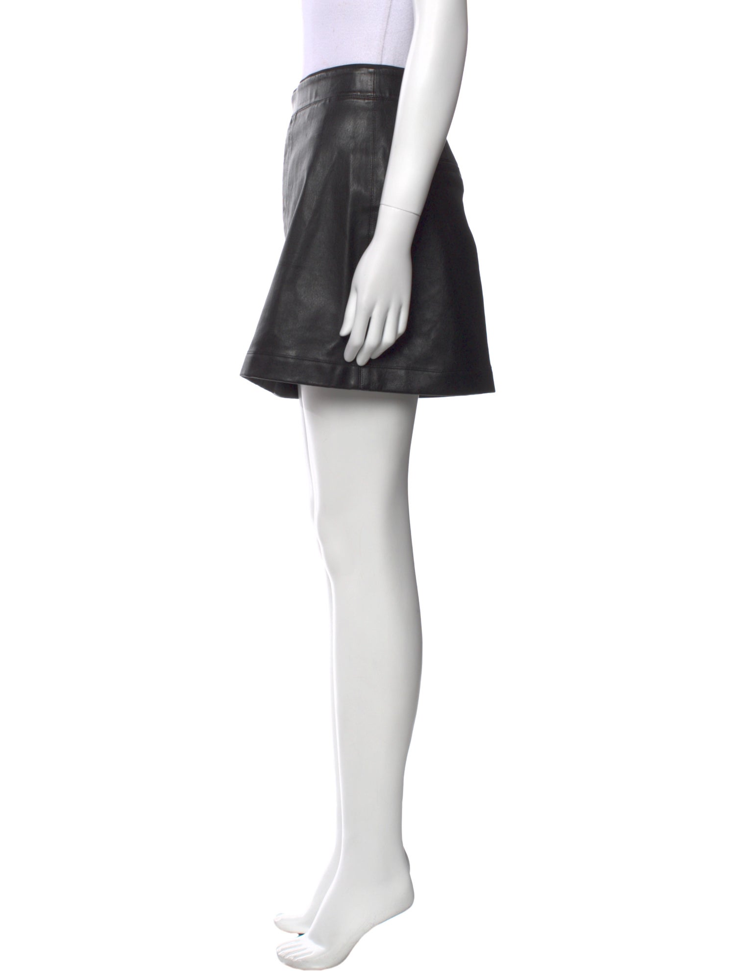 Helmut Lang Lamb Leather Mini Skirt