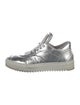 Helmut Lang Leather Colorblock Pattern Sneakers