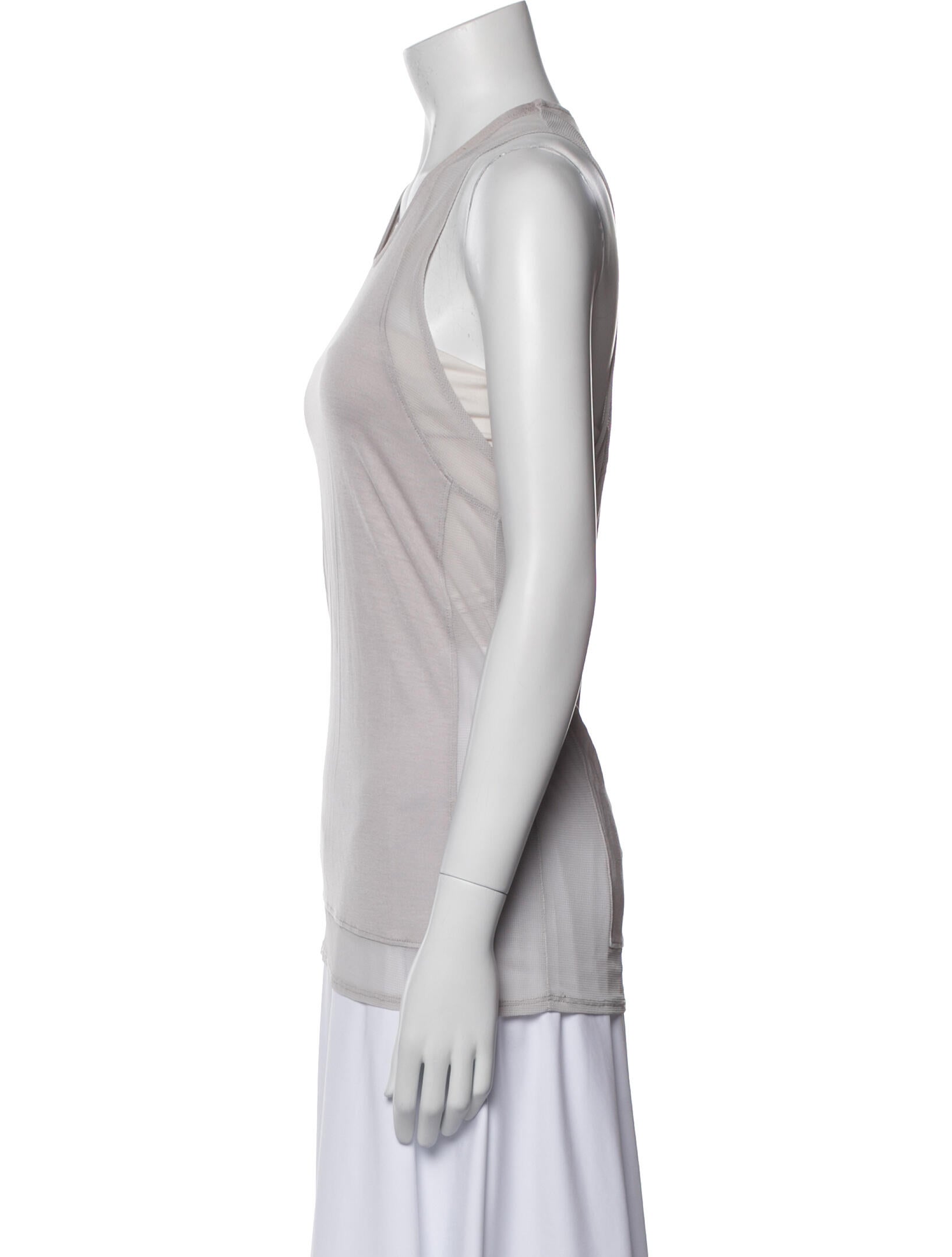 Helmut Lang Scoop Neck Sleeveless Top