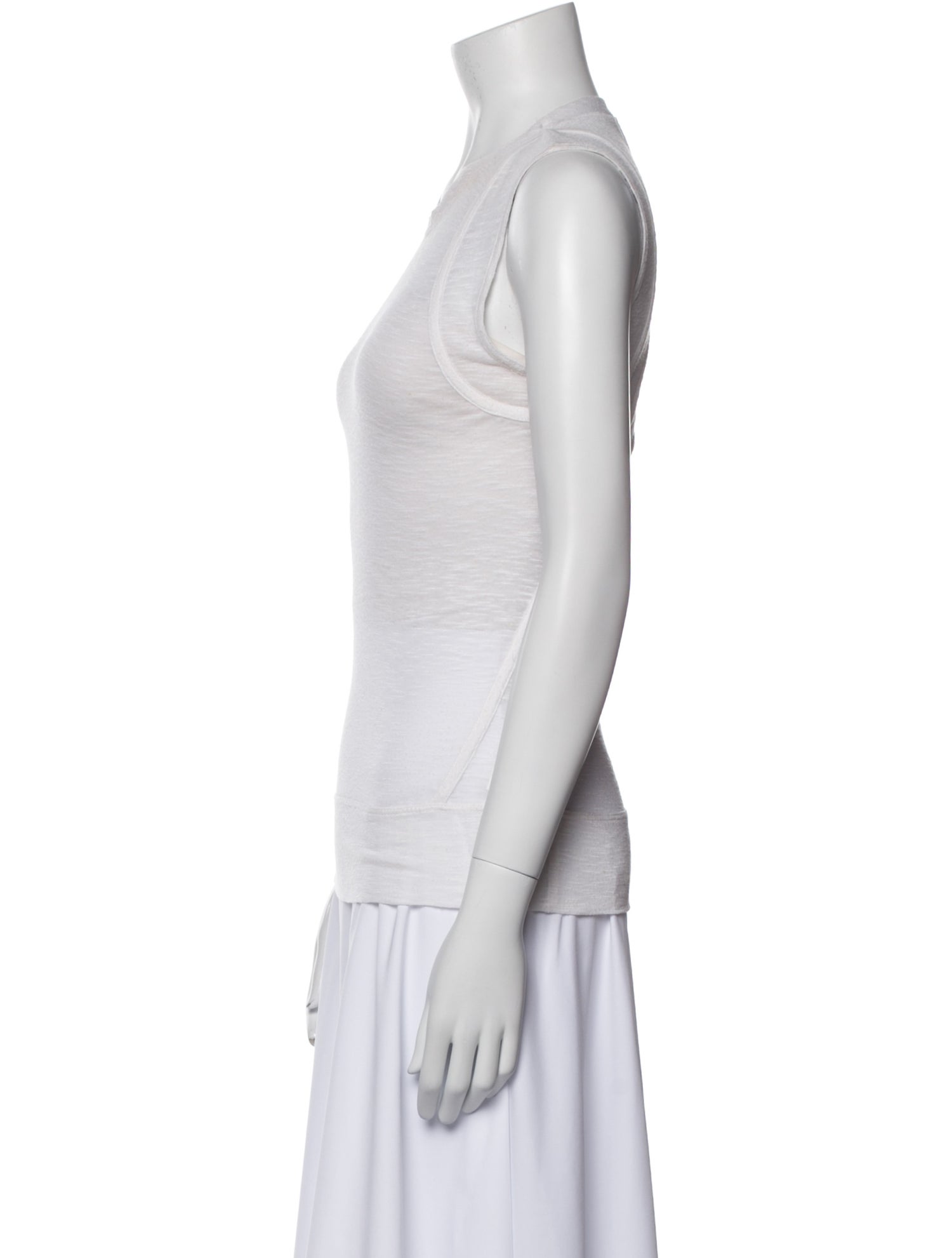Helmut Lang Crew Neck Sleeveless Top