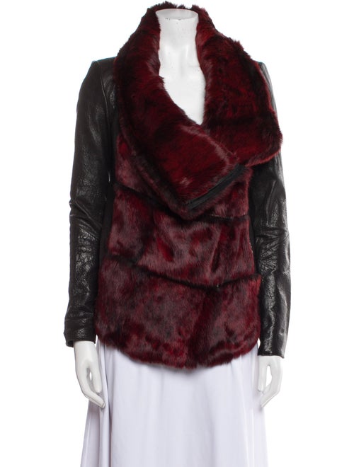 Helmut Lang Leather Fur Jacket