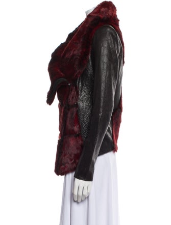 Helmut Lang Leather Fur Jacket