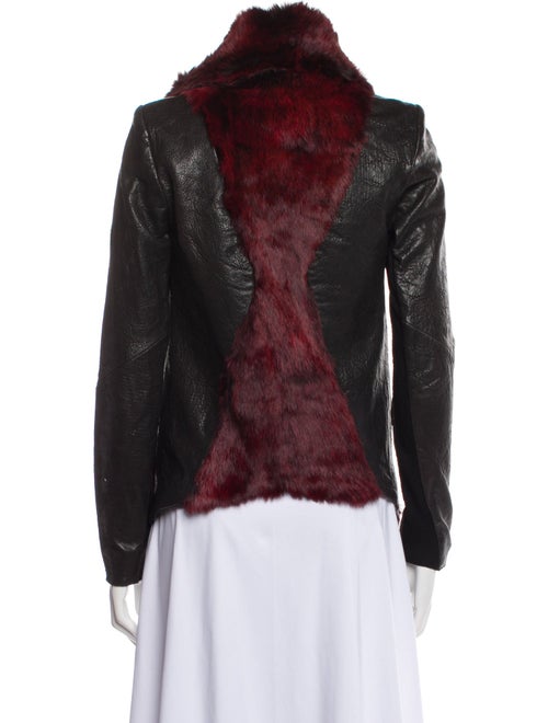Helmut Lang Leather Fur Jacket