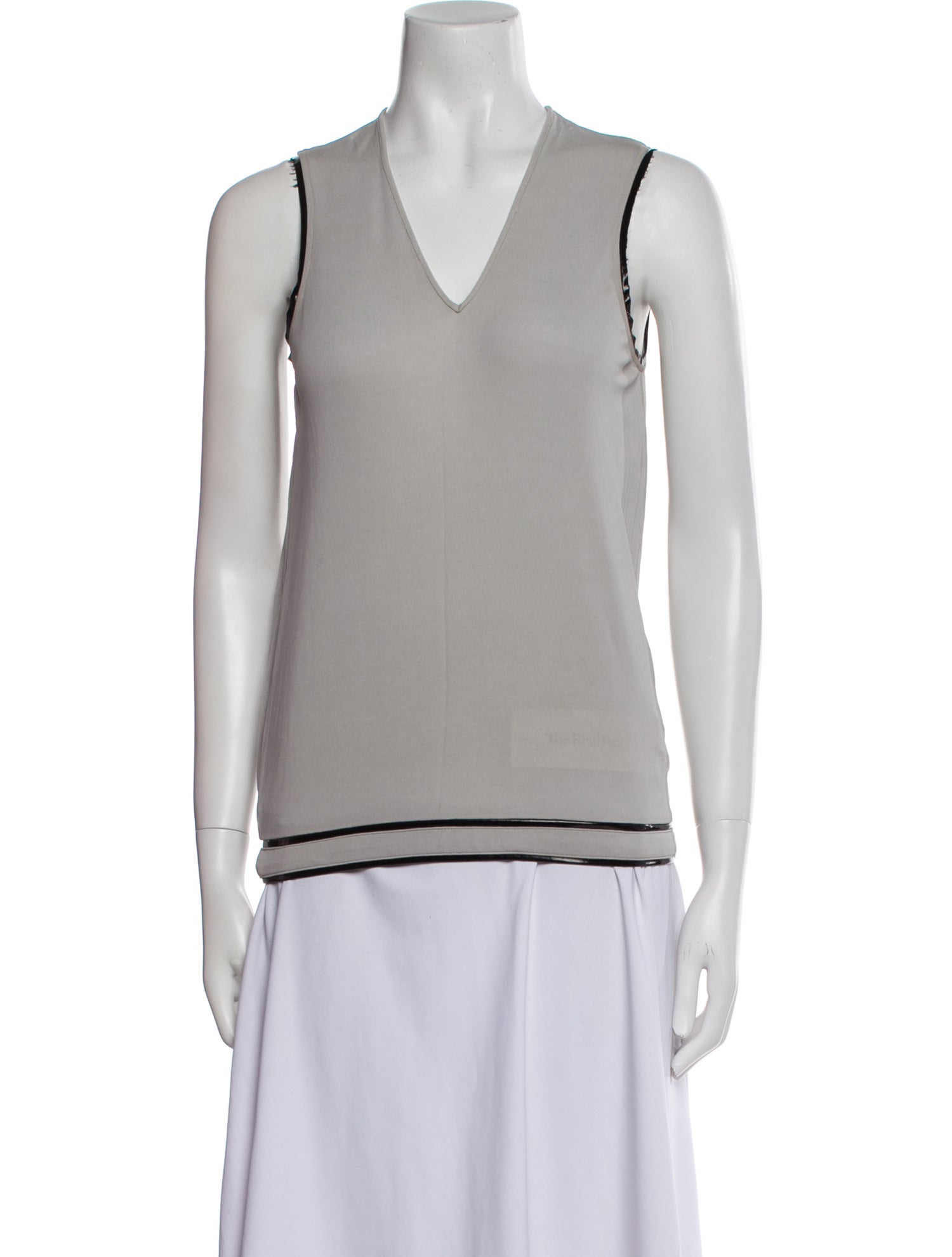 Helmut Lang V-Neck Sleeveless Top