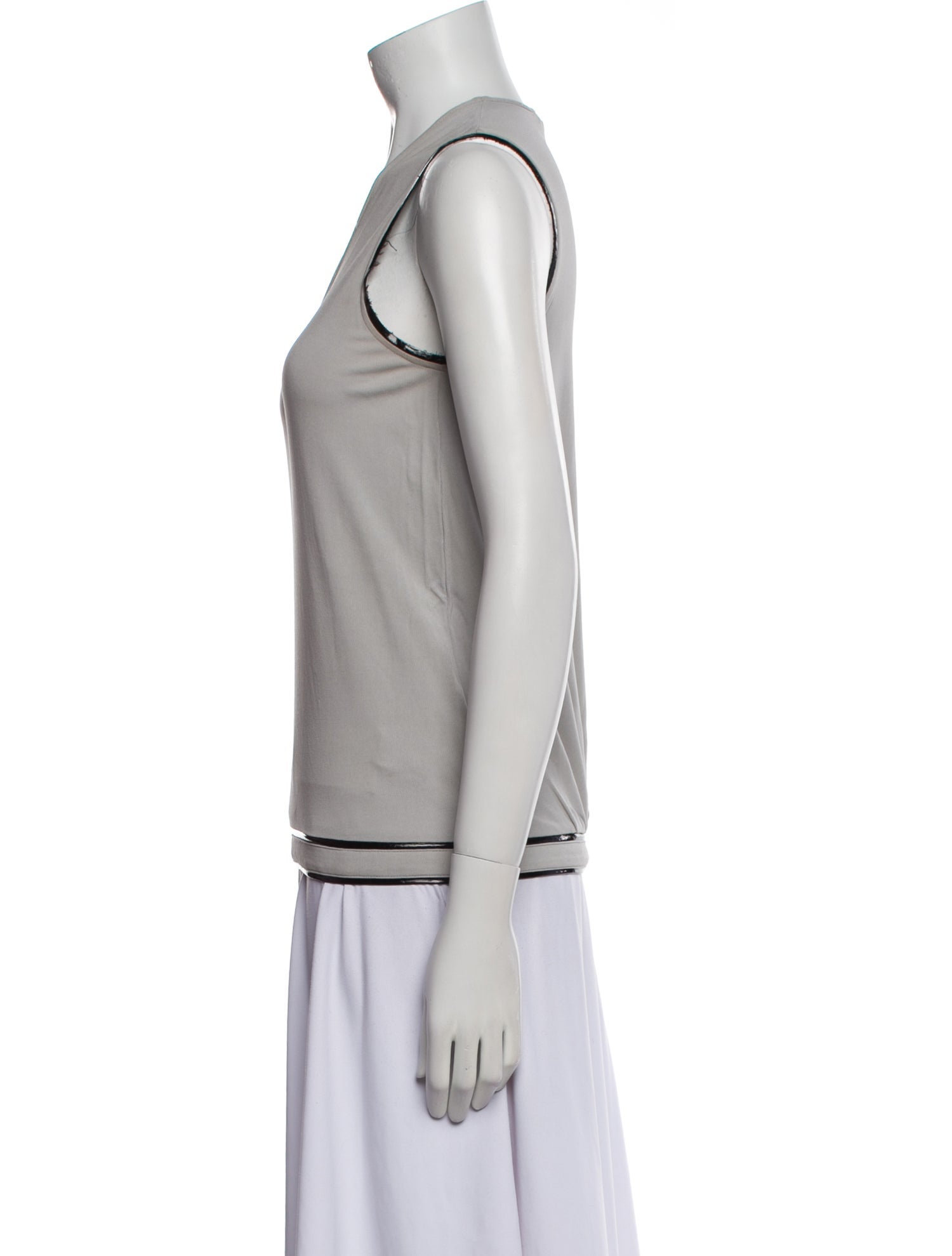 Helmut Lang V-Neck Sleeveless Top