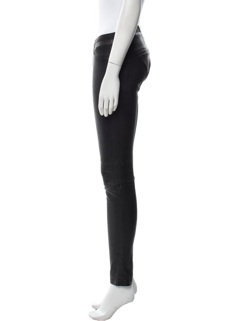 Helmut Lang Lamb Leather Skinny Leg Pants