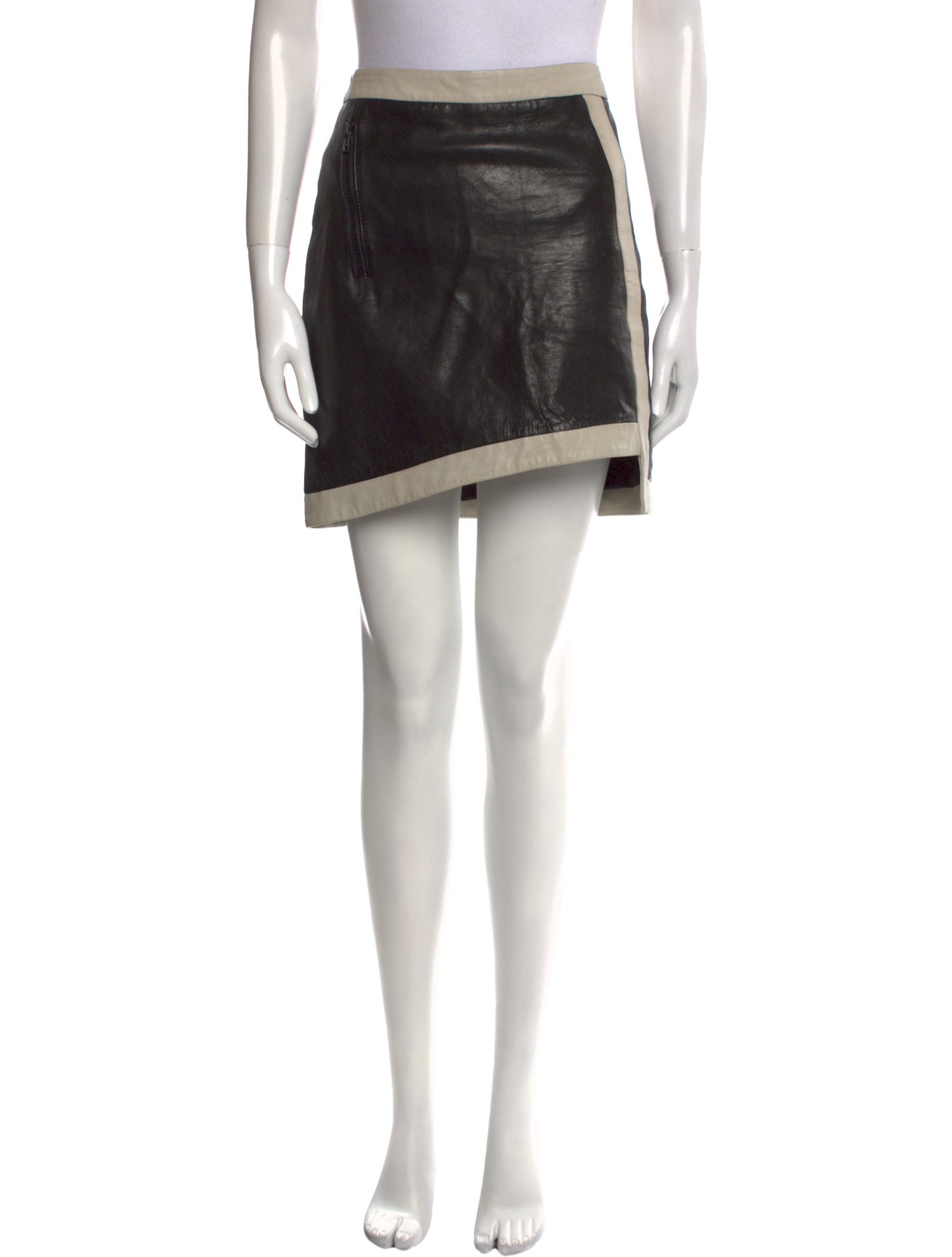 Helmut Lang Lamb Leather Mini Skirt