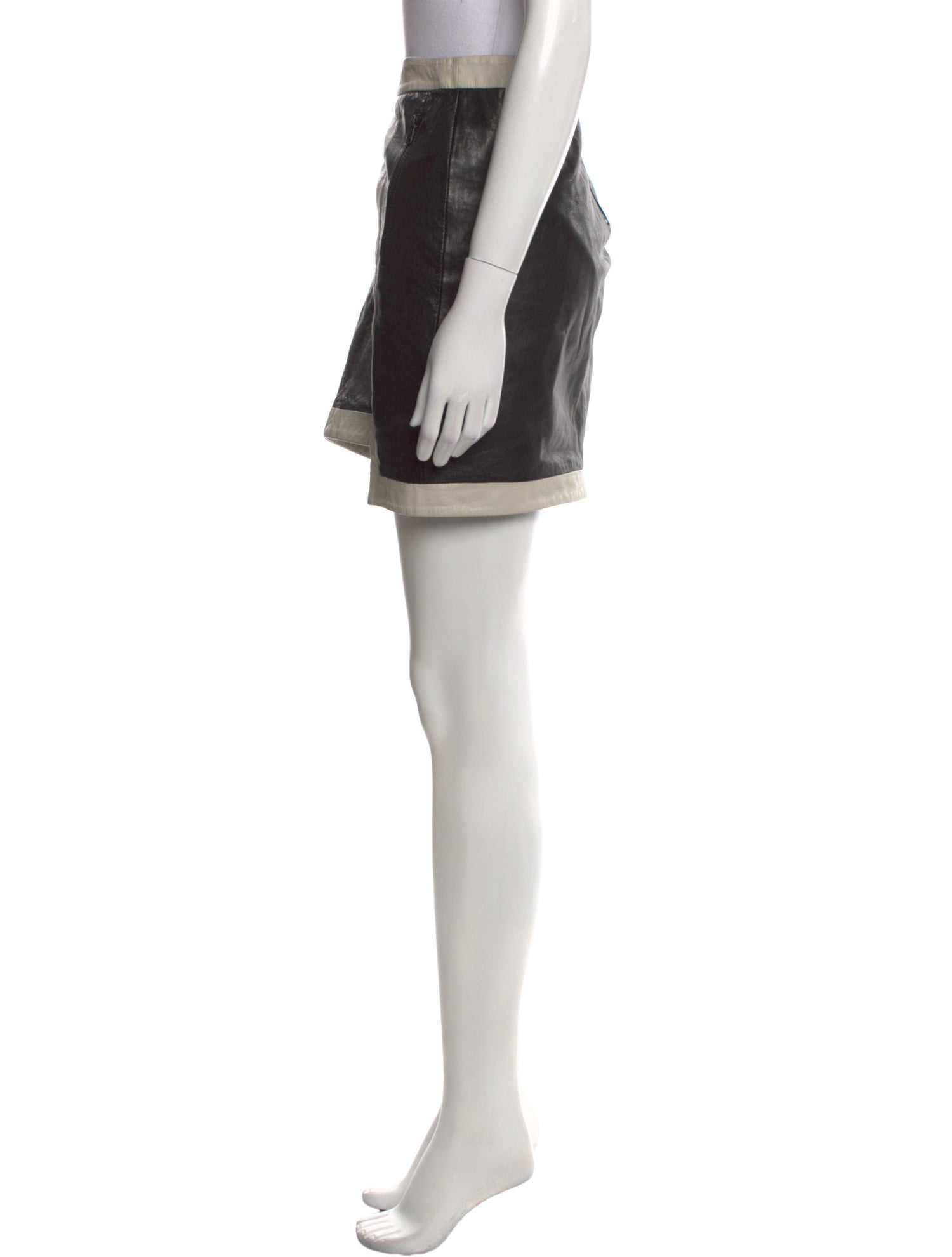 Helmut Lang Lamb Leather Mini Skirt