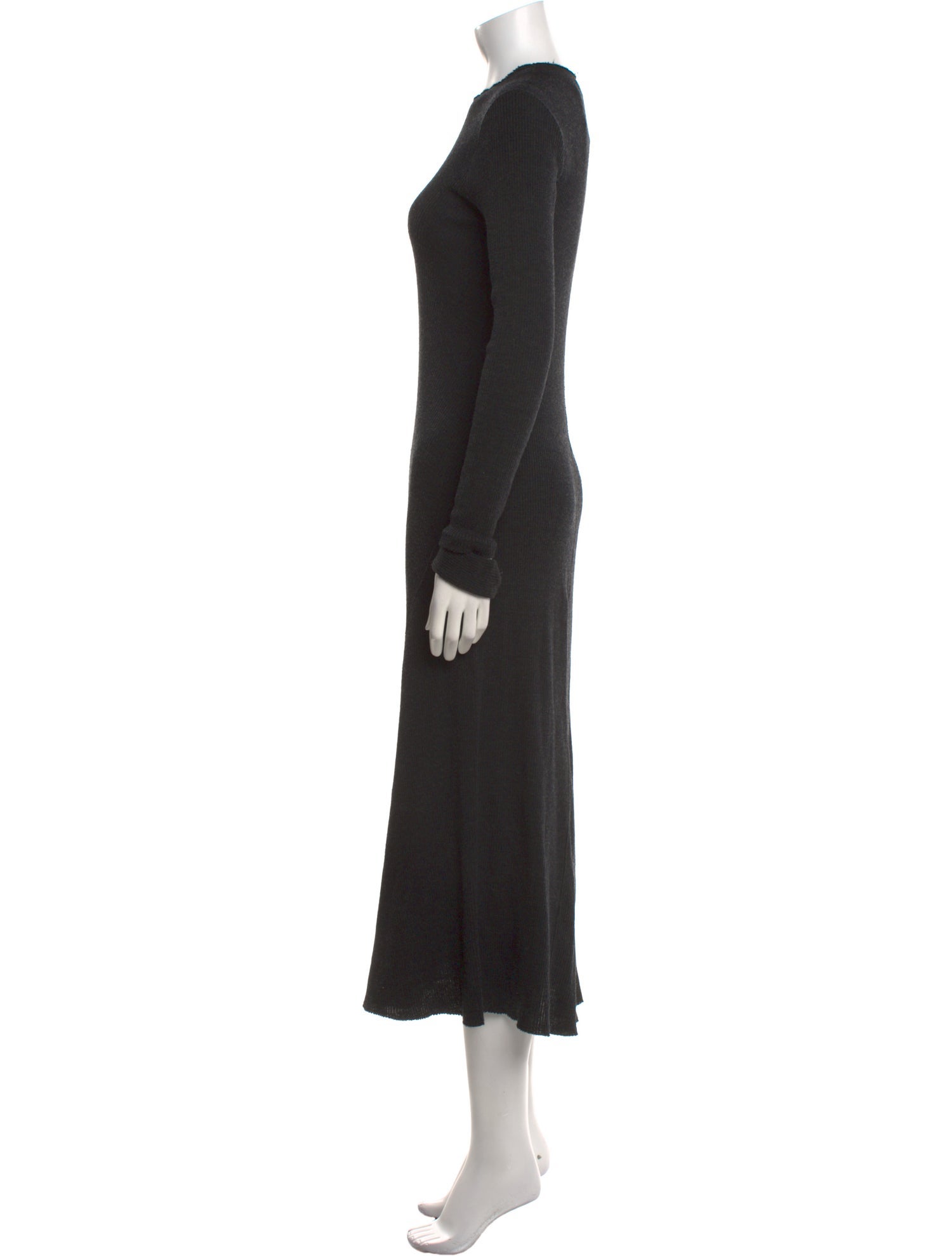 Helmut Lang Crew Neck Long Dress