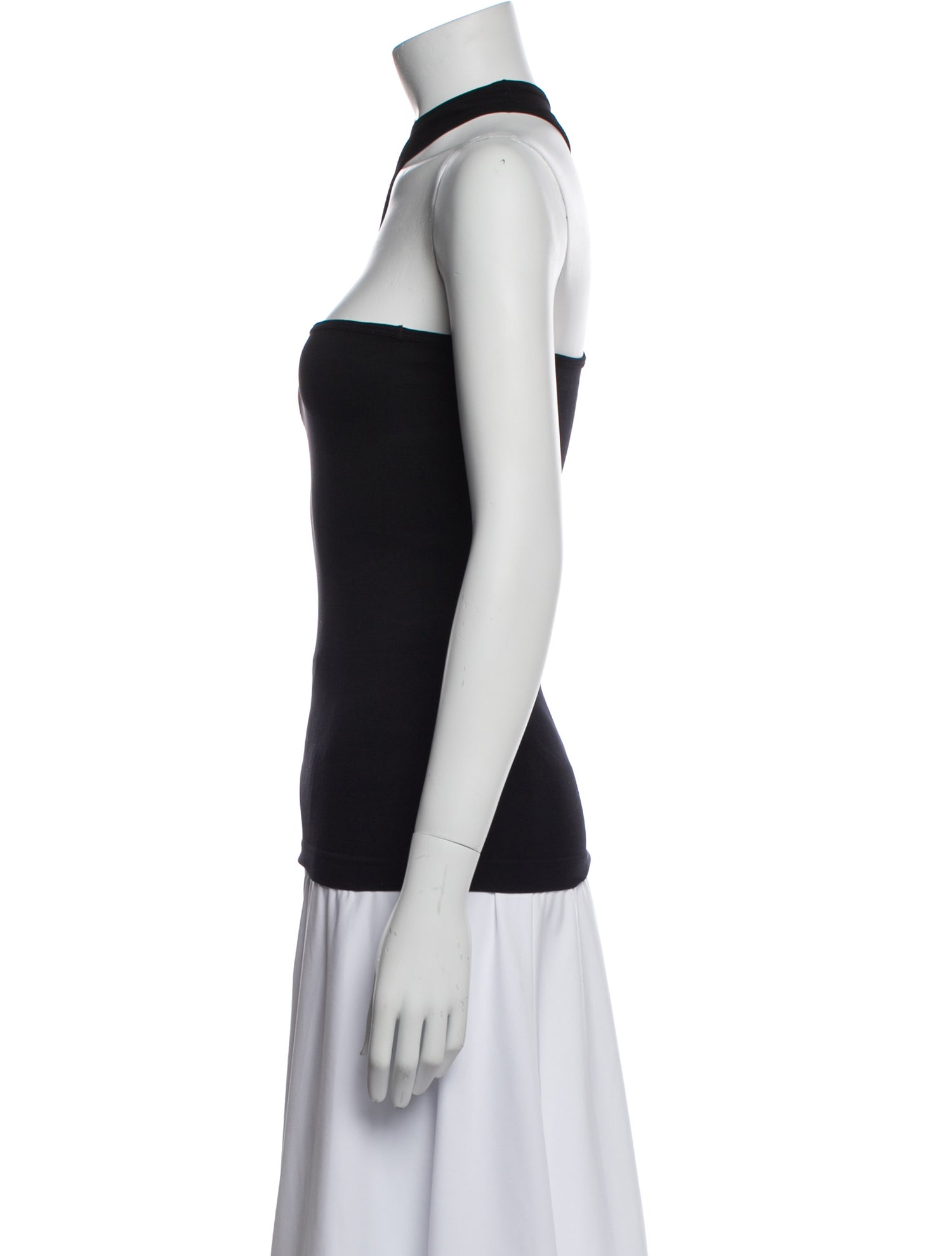 Helmut Lang One-Shoulder Short Sleeve Top