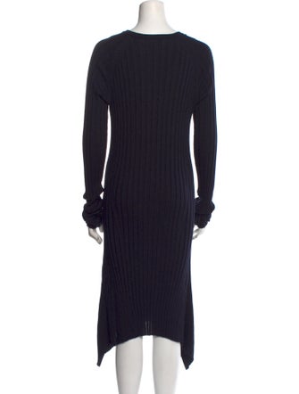 Helmut Lang Wool Midi Length Dress