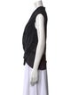 Helmut Lang Cowl Neck Short Sleeve Top